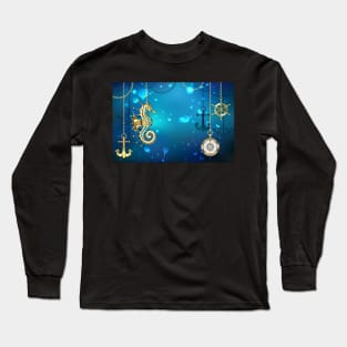 Submerged Mechanical Seahorse Long Sleeve T-Shirt